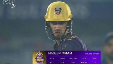 পাকিস্তানের লিগে কুমিল্লার ভিক্টোরিয়ান্সের হেলমেট পরায় নাসিমের শাস্তি