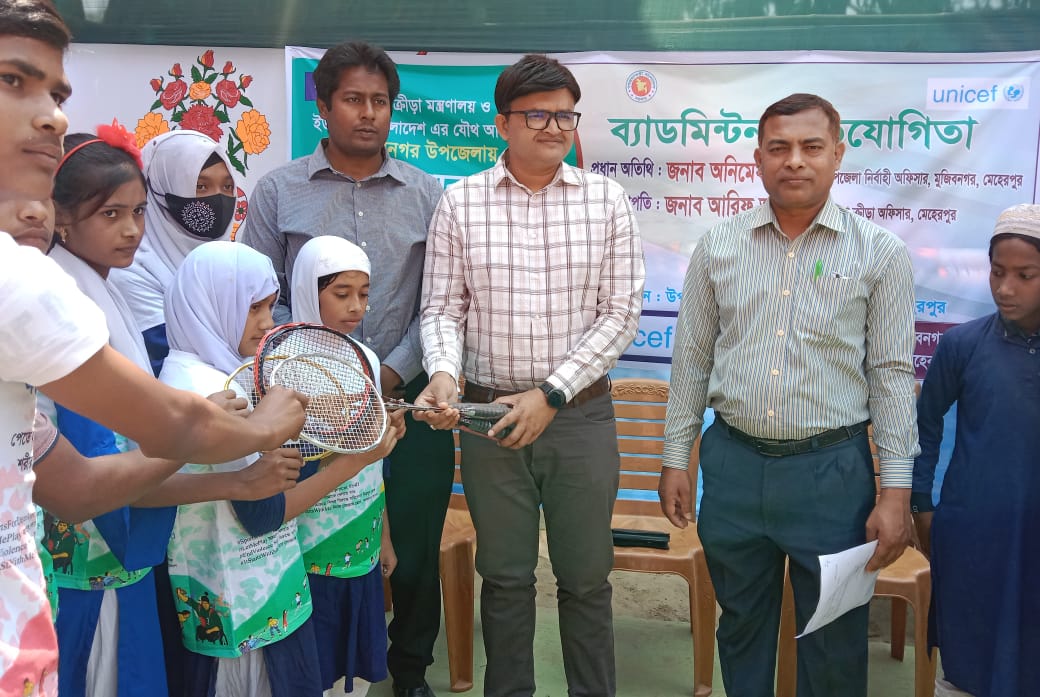 মুুজিবনগরে শিশু কিশোর প্রতিযোগিতার উদ্বোধন