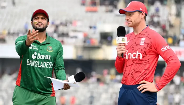 ইংল্যান্ডের বিপক্ষে টস হেরে ব্যাটিংয়ে বাংলাদেশ