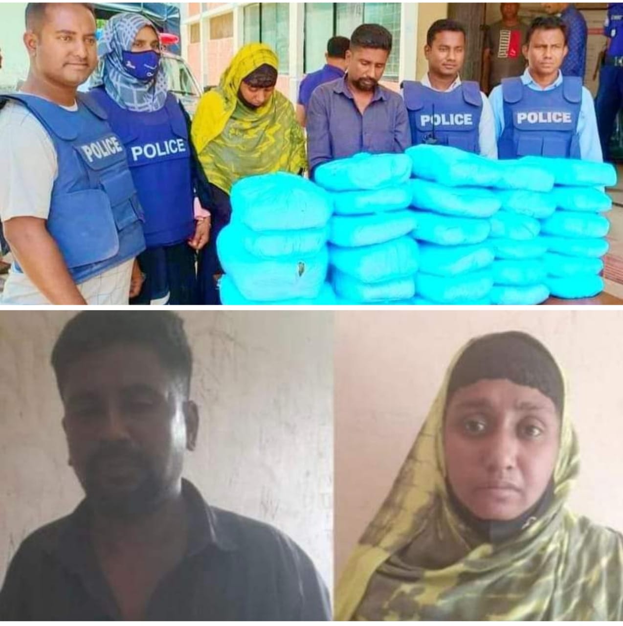 ফুলগাজীতে ৩০ কেজি গাঁজা সহ আটক ২