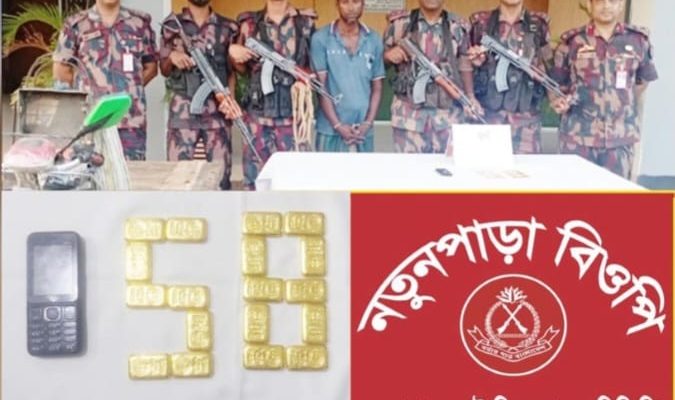 চুয়াডাঙ্গার জীবননগর সীমান্ত থেকে দুই কোটি টাকার ২০টি স্বর্ণের বারসহ আটক ১