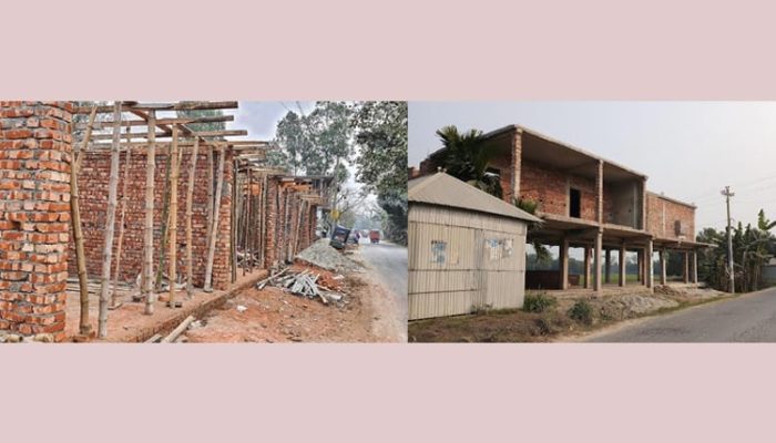 ভূমি অধিগ্রহণে অধিক টাকার আশায় টাঙ্গাইল-আরিচা মহাসড়কে দালান কোঠা নির্মাণের হিড়িক
