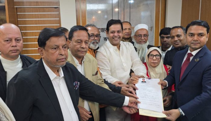 নারায়ণগঞ্জ-১ (রূপগঞ্জ) আসনে বিএনপির নির্বাচনী লড়াইয়ের সূচনা, দিপু ভূঁইয়া’র মনোনয়নপত্র দাখিল