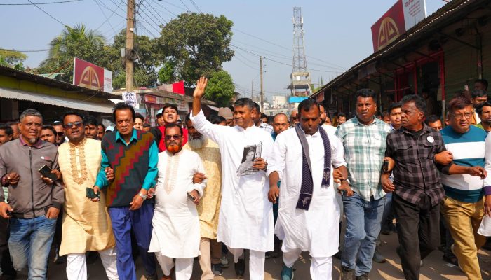 উত্তরখানে এস এম জাহাঙ্গীরের নির্বাচনী প্রচারণা, ধানের শীষে ভোট প্রার্থনা