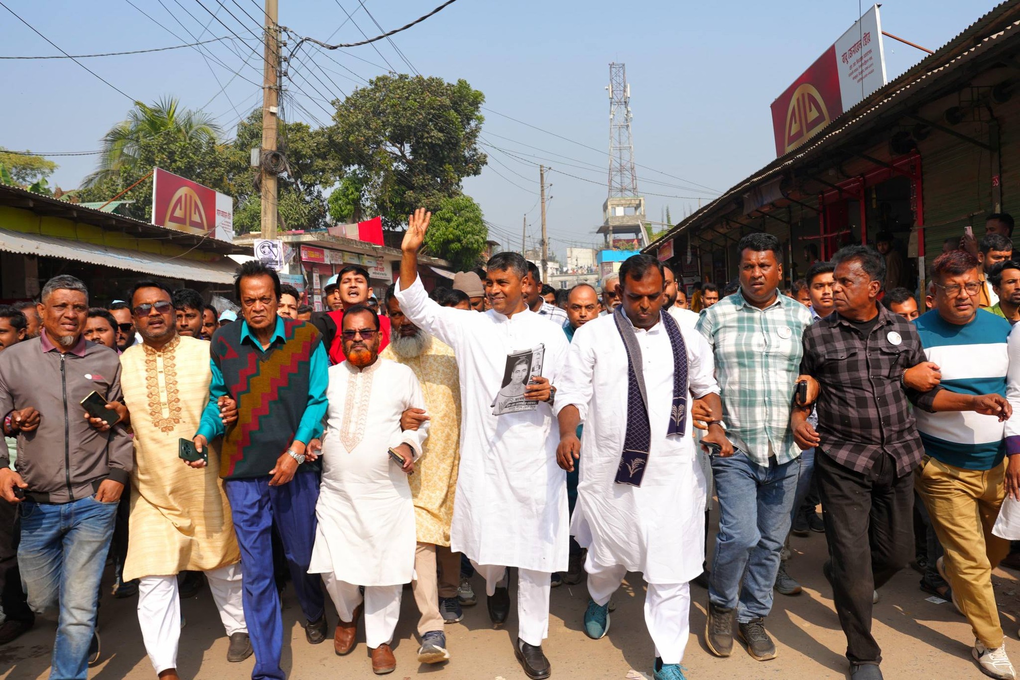 উত্তরখানে এস এম জাহাঙ্গীরের নির্বাচনী প্রচারণা, ধানের শীষে ভোট প্রার্থনা