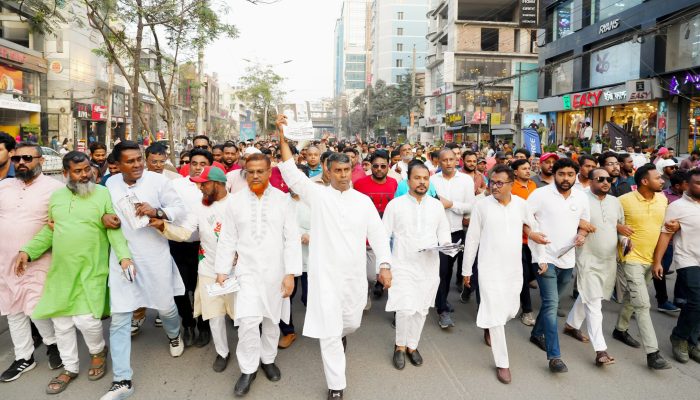 উত্তরা পূর্ব থানাধীন  ১ নং ওয়ার্ডে ধানের শীষের প্রার্থী এস. এম. জাহাঙ্গীর হোসেনের নির্বাচনী প্রচারণা