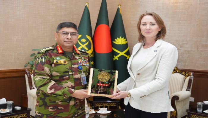 বাংলাদেশ সেনাপ্রধানের সঙ্গে অস্ট্রেলিয়ার হাইকমিশনারের সৌজন্য সাক্ষাৎ