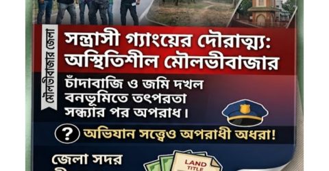 মৌলভীবাজারে সংঘবদ্ধ সন্ত্রাসী গ্রূপের দৌরাত্ম